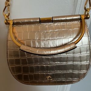 Ralph Lauren gold crossbody bag